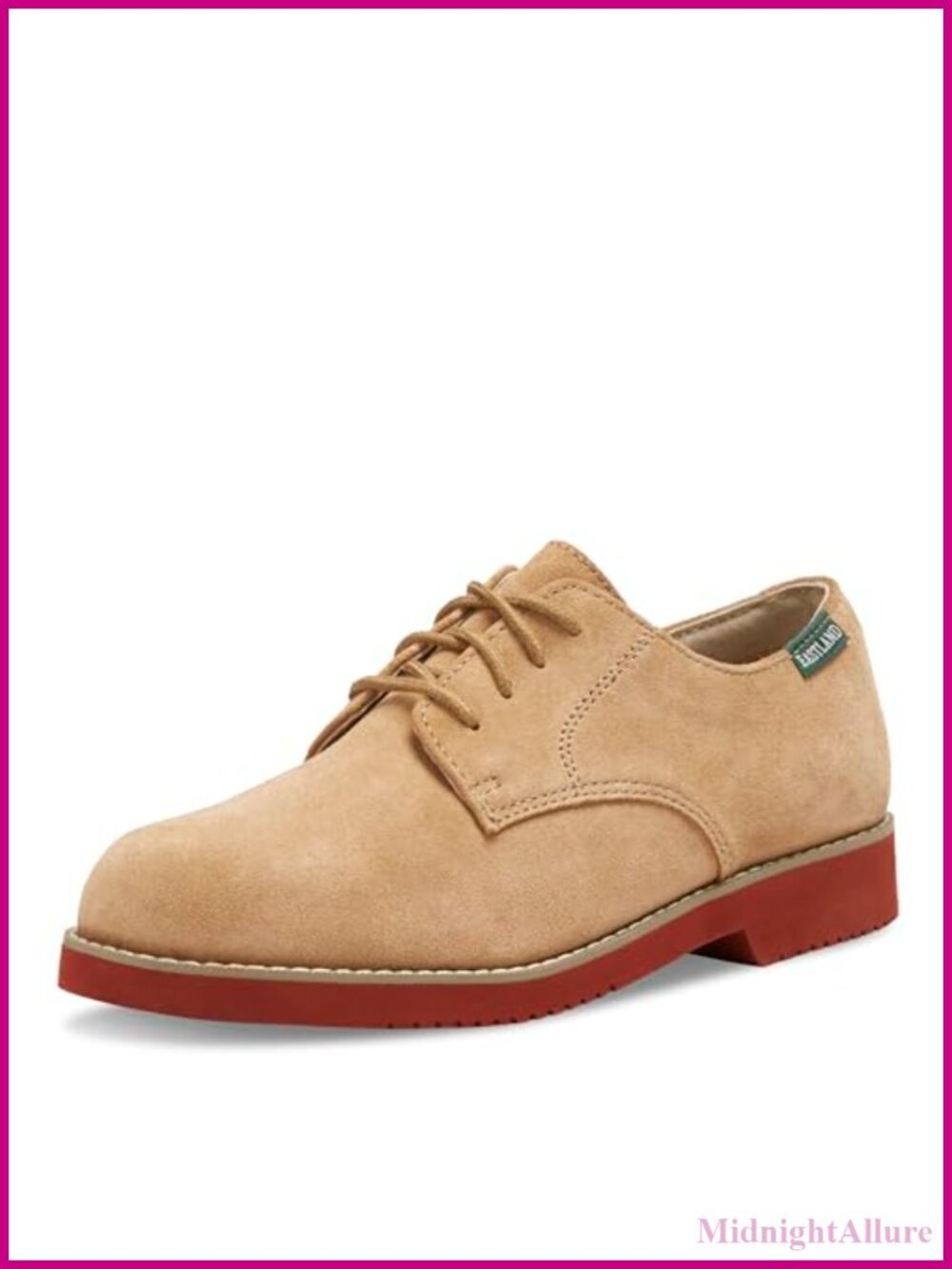 Suede Oxford Flats Lace-Up Cushioned Casual Shoes